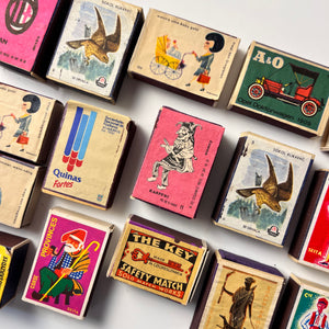 Set: Vintage Streichhölzer Kunst Mid Century Design