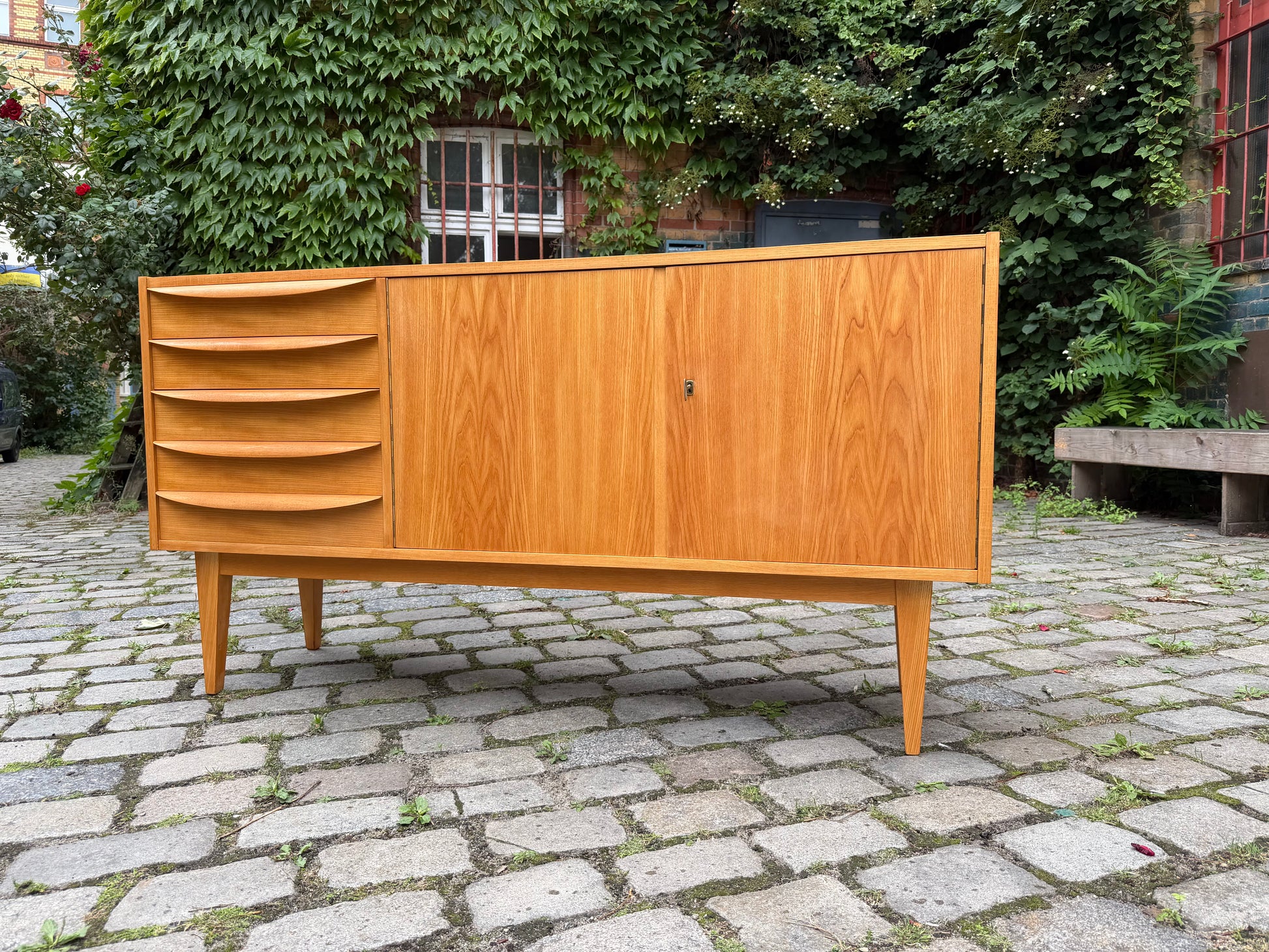 Sideboard Typ 602/K Esche von Franz Ehrlich für Hellerau