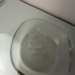 Set: 2 Auflaufformen mit Deckel von Heinrich Löffelhardt für SCHOTT & GEN Mainz - Jenaer Glas