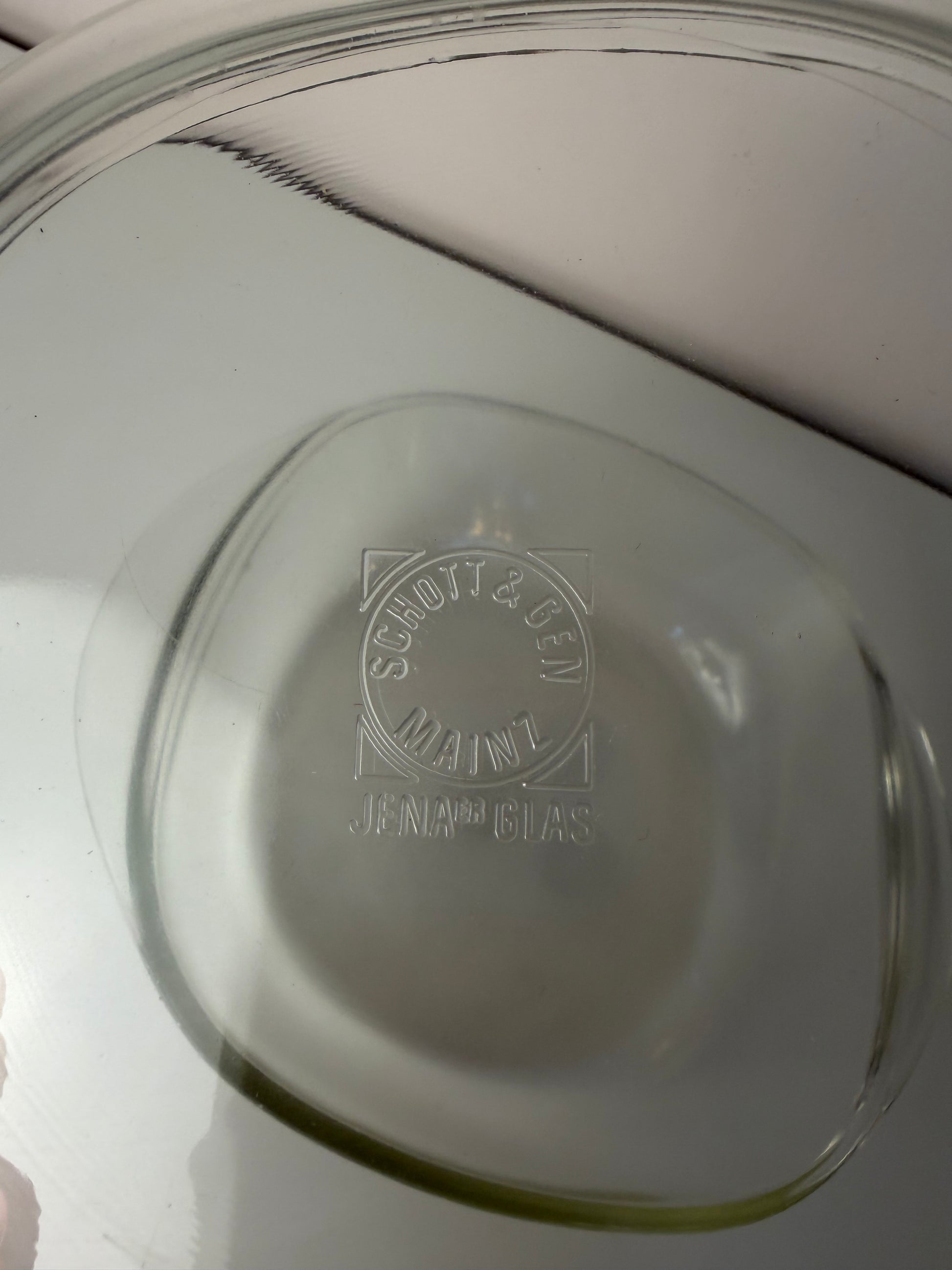 Set: 2 Auflaufformen mit Deckel von Heinrich Löffelhardt für SCHOTT & GEN Mainz - Jenaer Glas