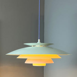 Lamellenlampe weiß lila von Formlight