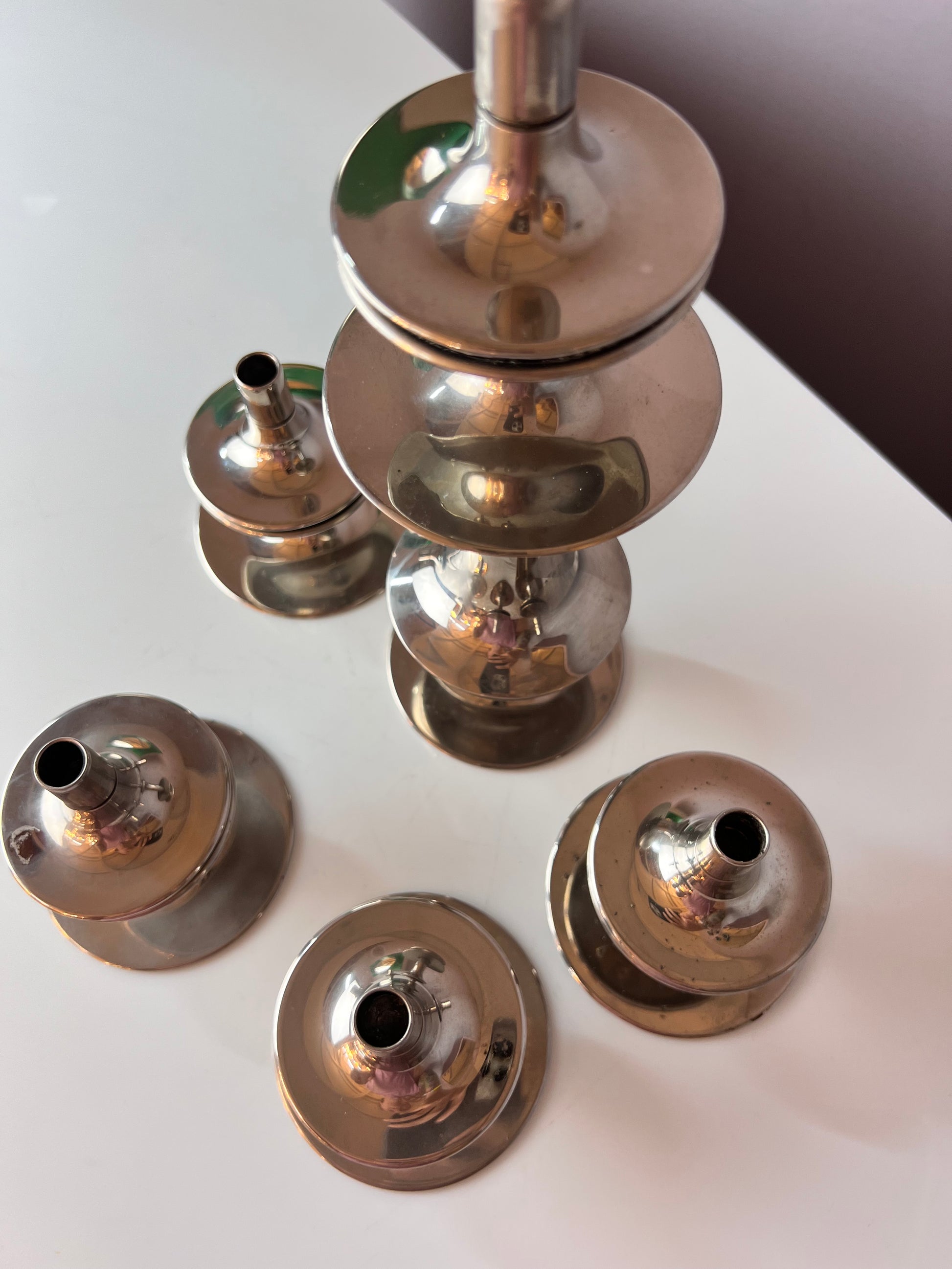 Set: Kerzenständer von Hans Nagel für BMF