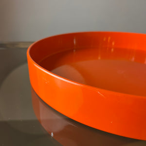 Tablett orange Metall von Boltze Design