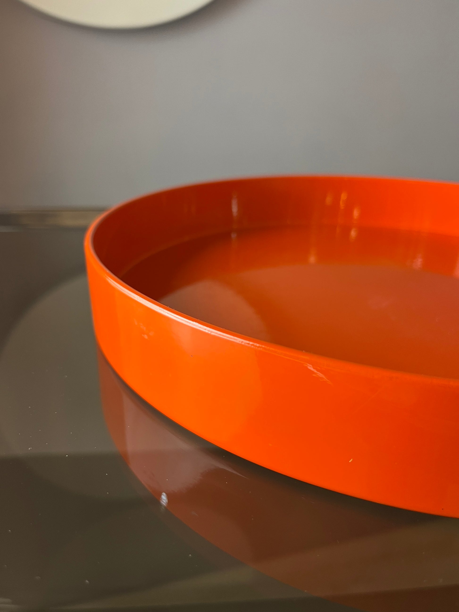 Tablett orange Metall von Boltze Design