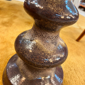 Stehlampe dunkelbraun beige Keramik von EEA Leuchten