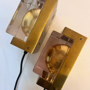 Wandlampe Maritim Typ 15806 Glas Messing von Vitrika