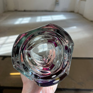 Set: 2 Vasen weinrot Glas von J.G. Durand für Luminarc