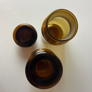 Set: 2x Apothekerglas braun