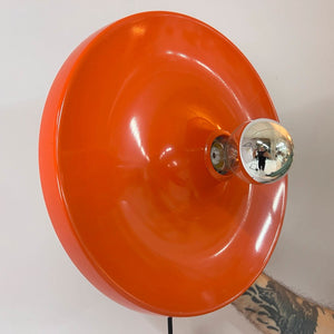 Wandlampe Diskus orange 33 cm von Charlotte Perriand für Honsel