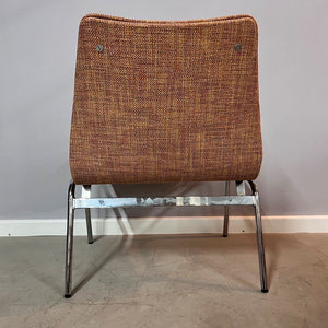Sessel orange Chrom von Dura