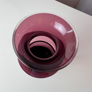 Vase lila Glas von Nanny Still für Riihimäen Lasi