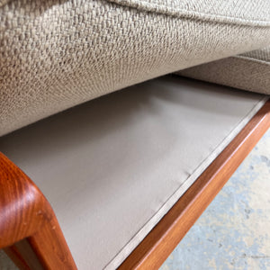 3-Sitzer Sofa Teak & Wolle aus Dänemark