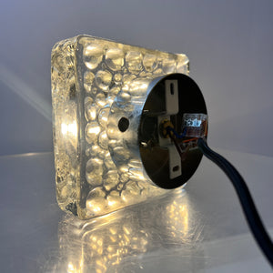 Wandlampe Ice Cube Glas Chrom