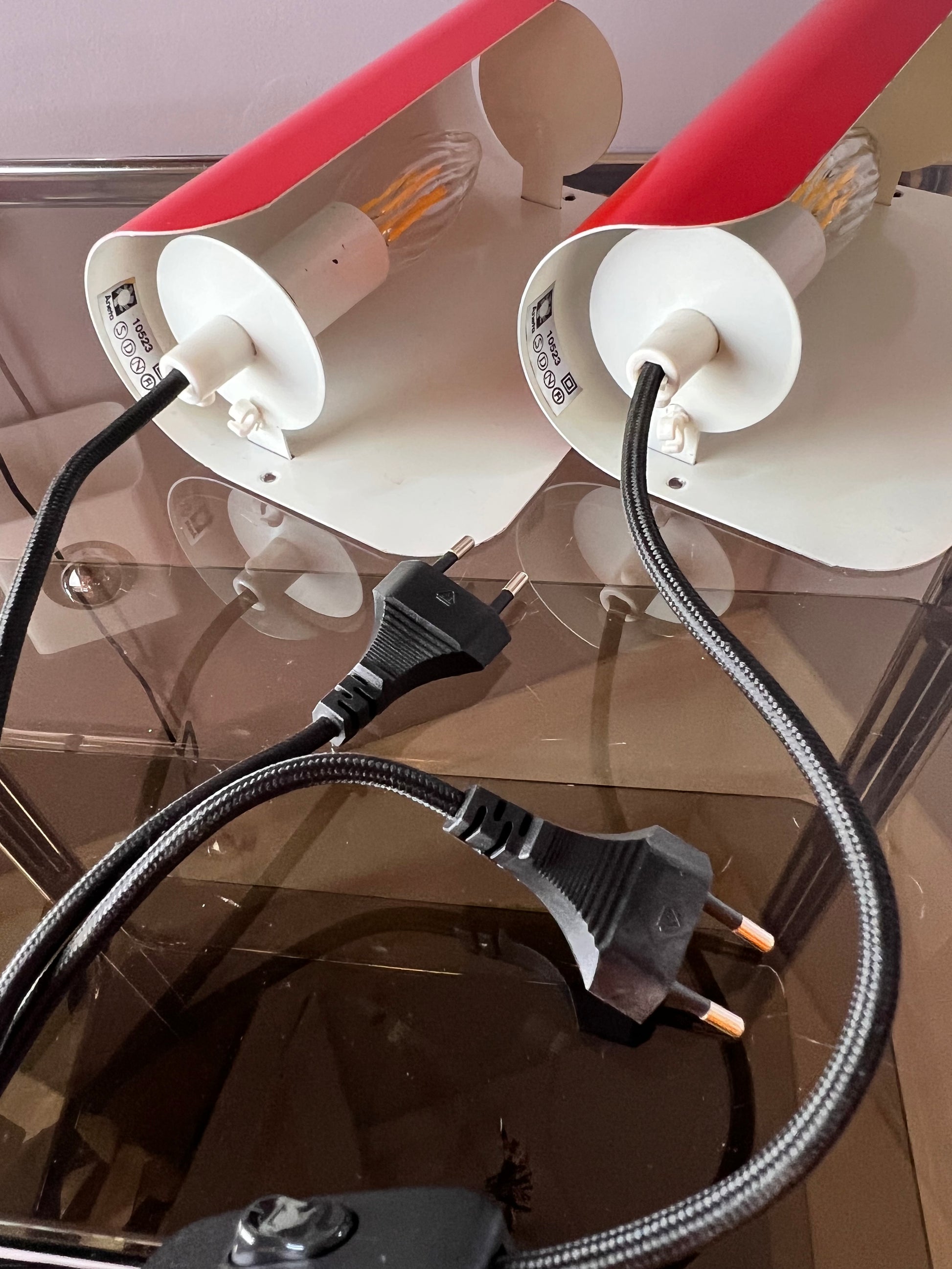 Set: 2x Wandlampe rot von Aneta