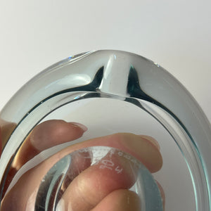 Aschenbecher hellblau Glas von Per Lütken von Holmegaard