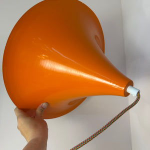 Trompetenlampe orange aus Dänemark