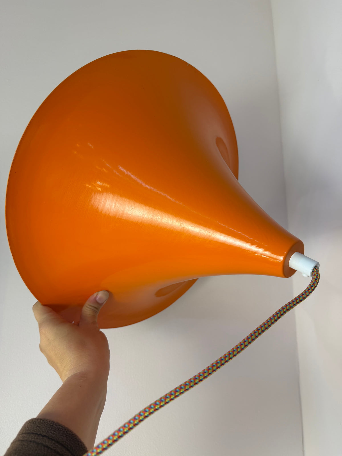 Trompetenlampe orange aus Dänemark