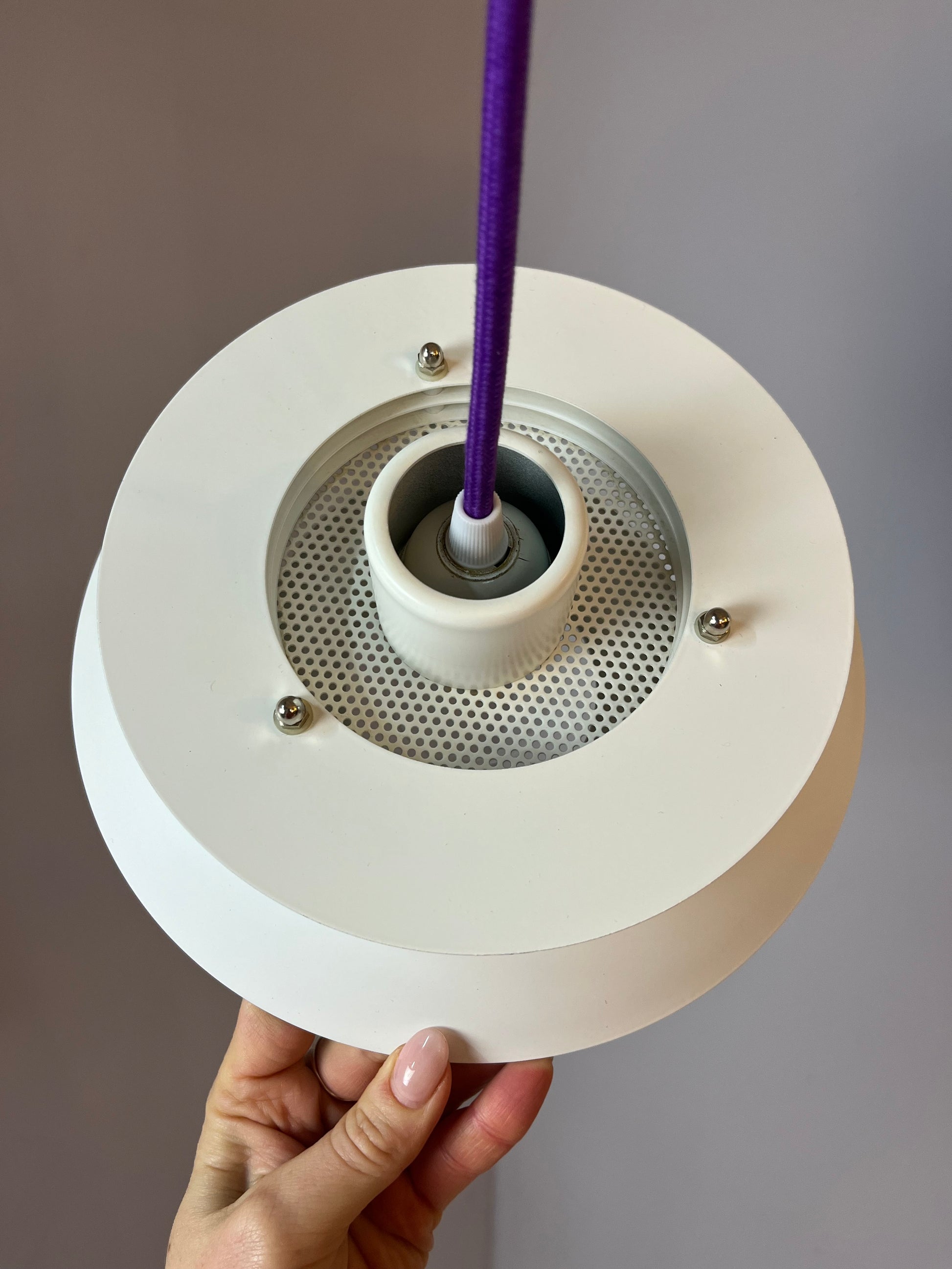 Lamellenlampe weiß aus Dänemark