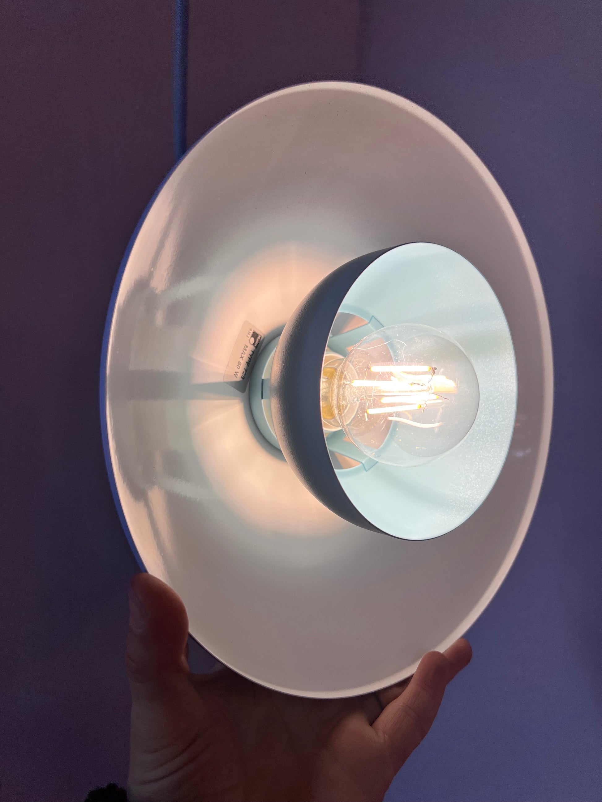 Lamellenlampe Typ 728 neu lackiert von Horn