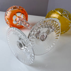 Set: 2x Römer Weinglas orange gelb Kristallglas