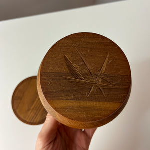 Dose Teak mit Deckel
