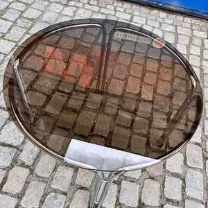 Runder Esstisch Rauchglas Chrom Ø 104,5 cm