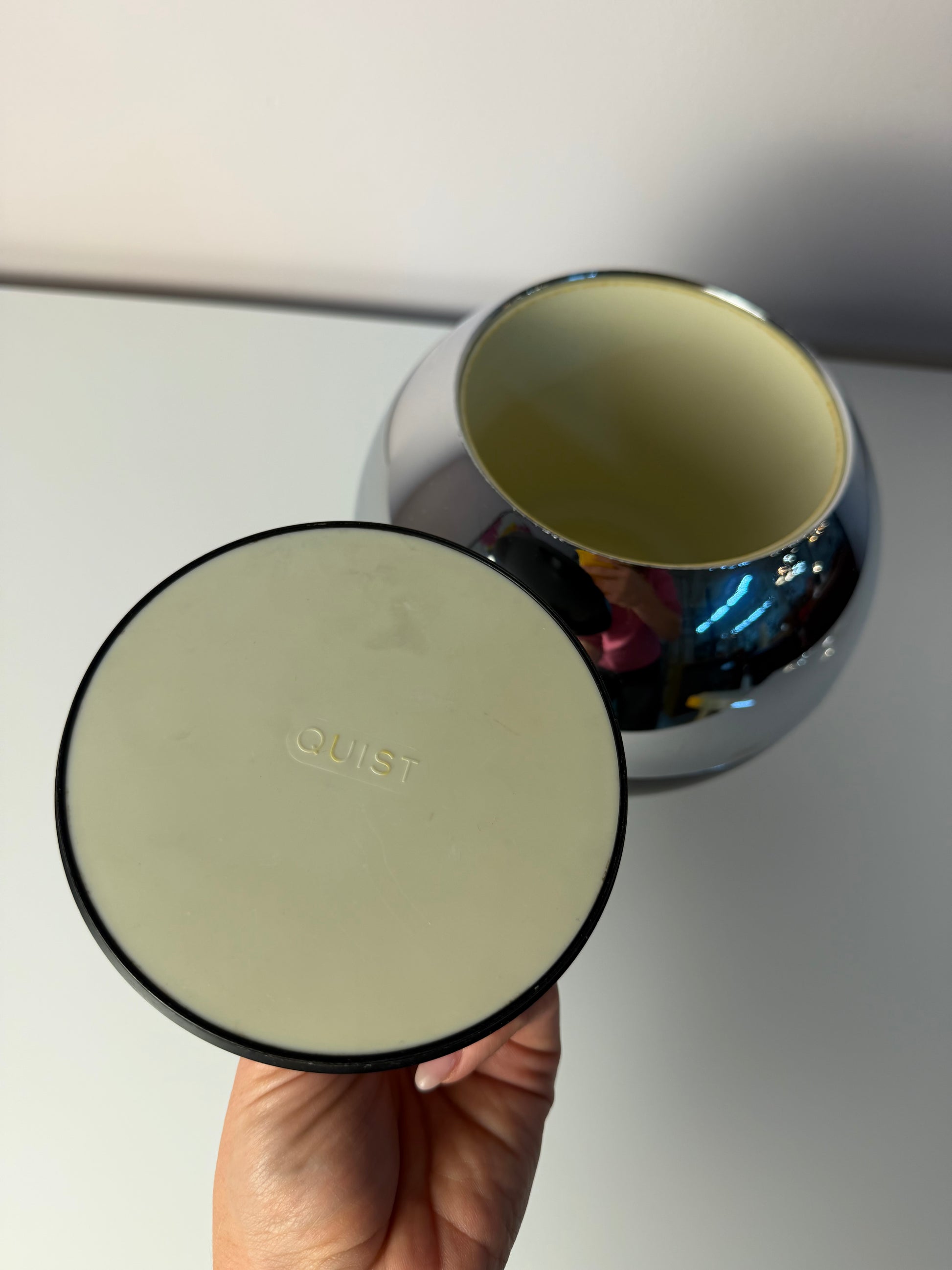 Kugel Eiskübel Chrom Kunststoff von Quist