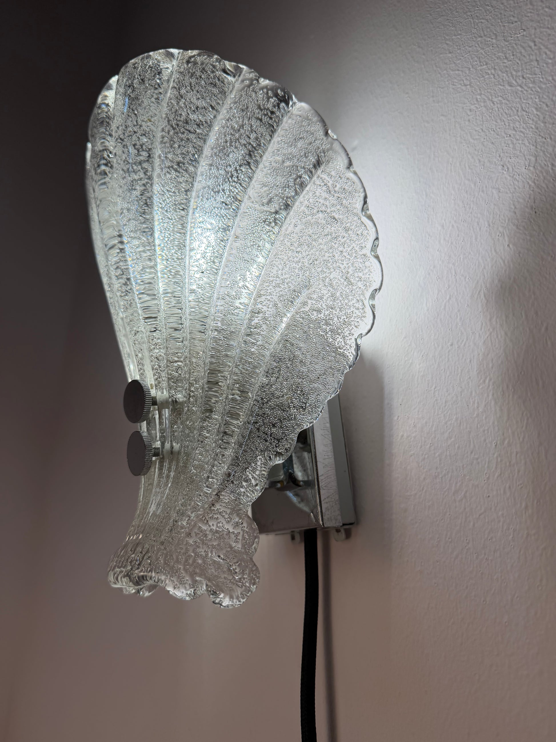 Wandlampe Muschel Glas von Sölken