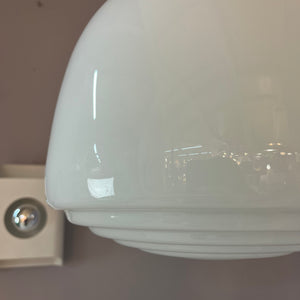 Hängelampe Opalglas Chrom