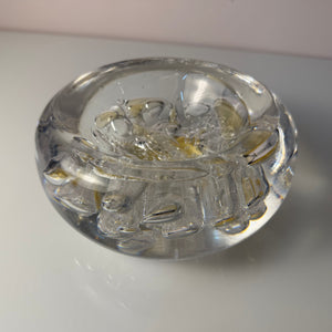 Schale Glas mit Einschlüssen aus Dänemark