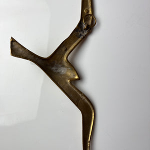 Wanddeko Schwalbe Messing