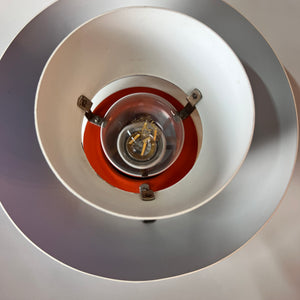Lamellenlampe PH4 blau von Poul Henningsen für Louis Poulsen