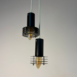 Set: 2x Lamellenlampe schwarz aus Dänemark