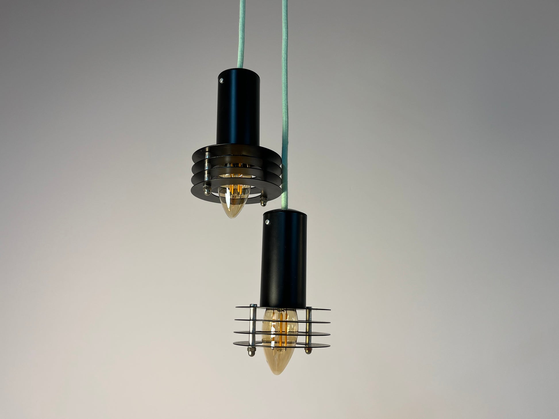 Set: 2x Lamellenlampe schwarz aus Dänemark