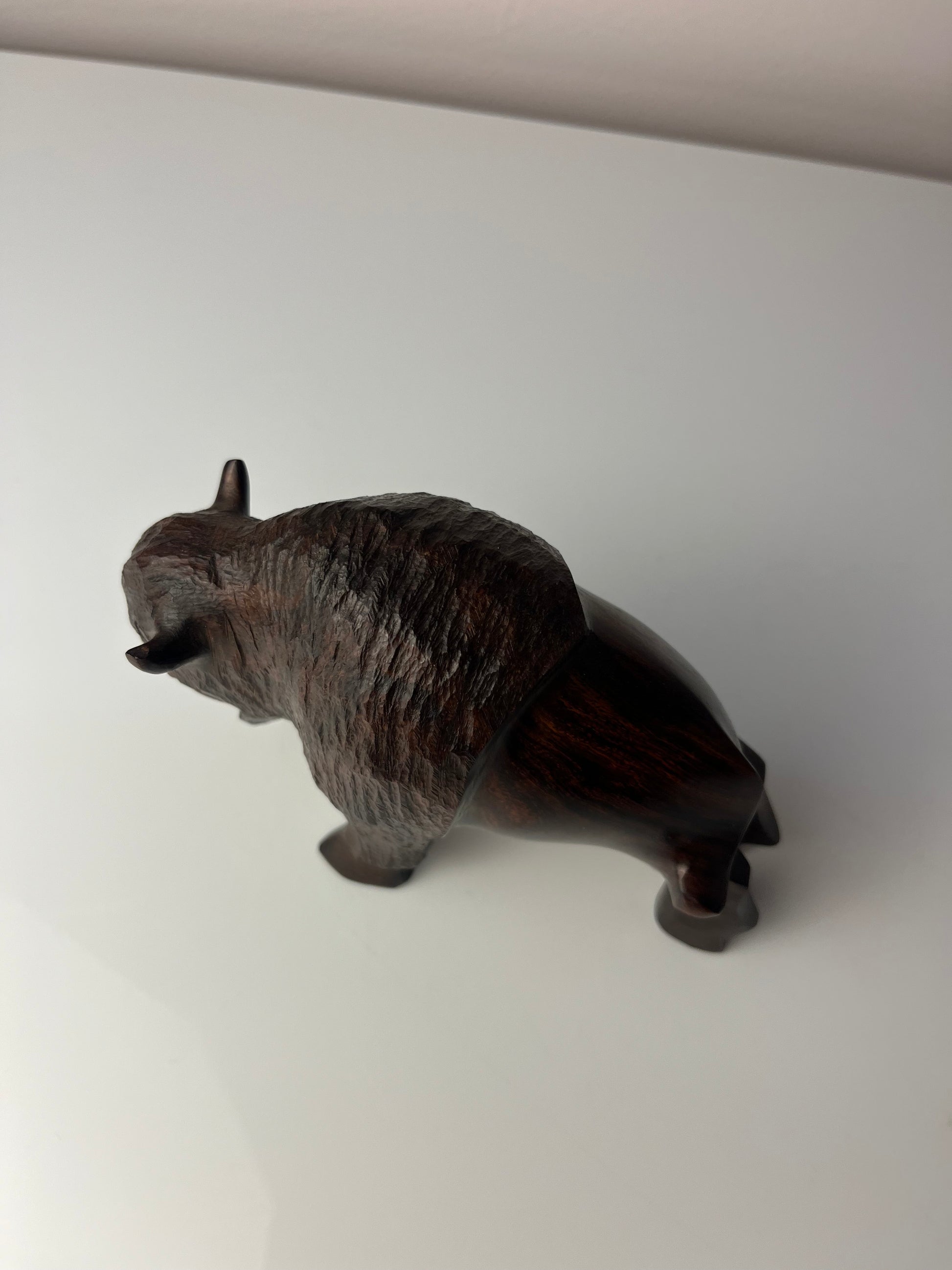 Figur Büffel Wüsteneisenholz