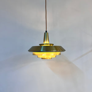 Lamellenlampe gold aus Dänemark