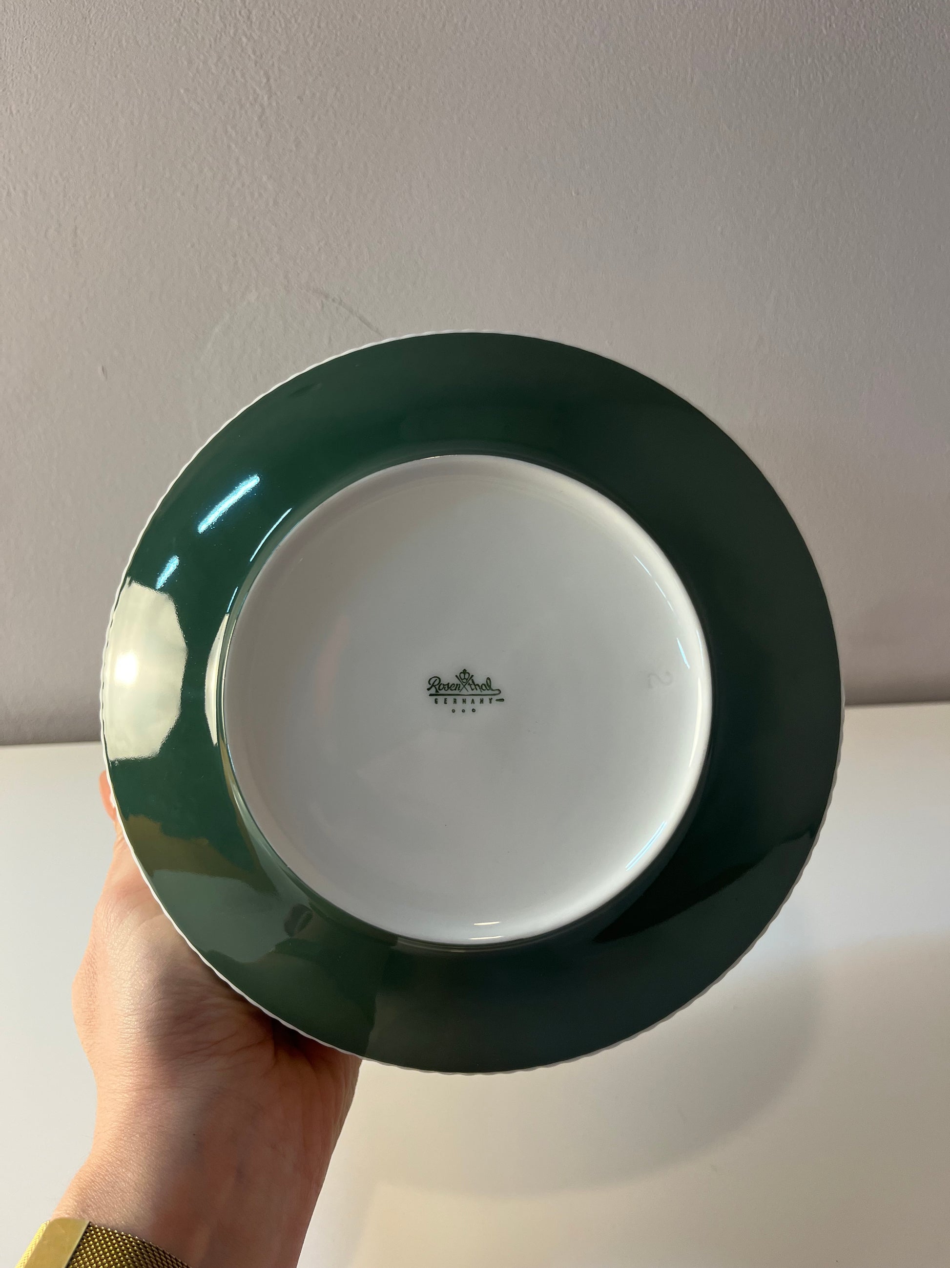 Schüssel Modulation Secunda grün von Tapio Wirkkala für Rosenthal