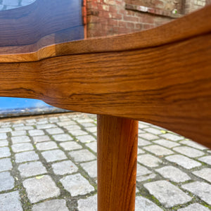 Couchtisch Teak Rauchglas