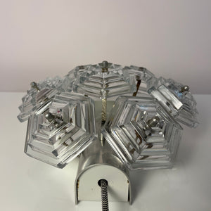 Wandlampe Eiskristall von VEB Kristallleuchtenbau Ebersbach