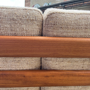 3-Sitzer Sofa Senator beige Wolle Teak von Ole Wanscher für Cado