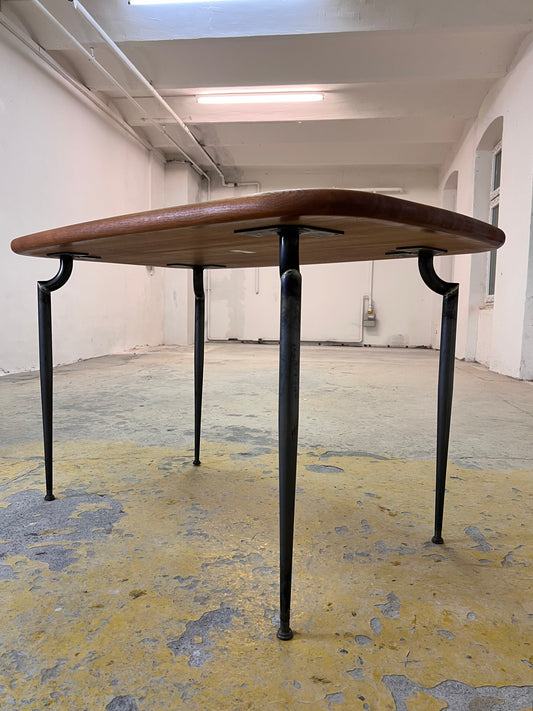 Esstisch Teak mit Metallbeinen