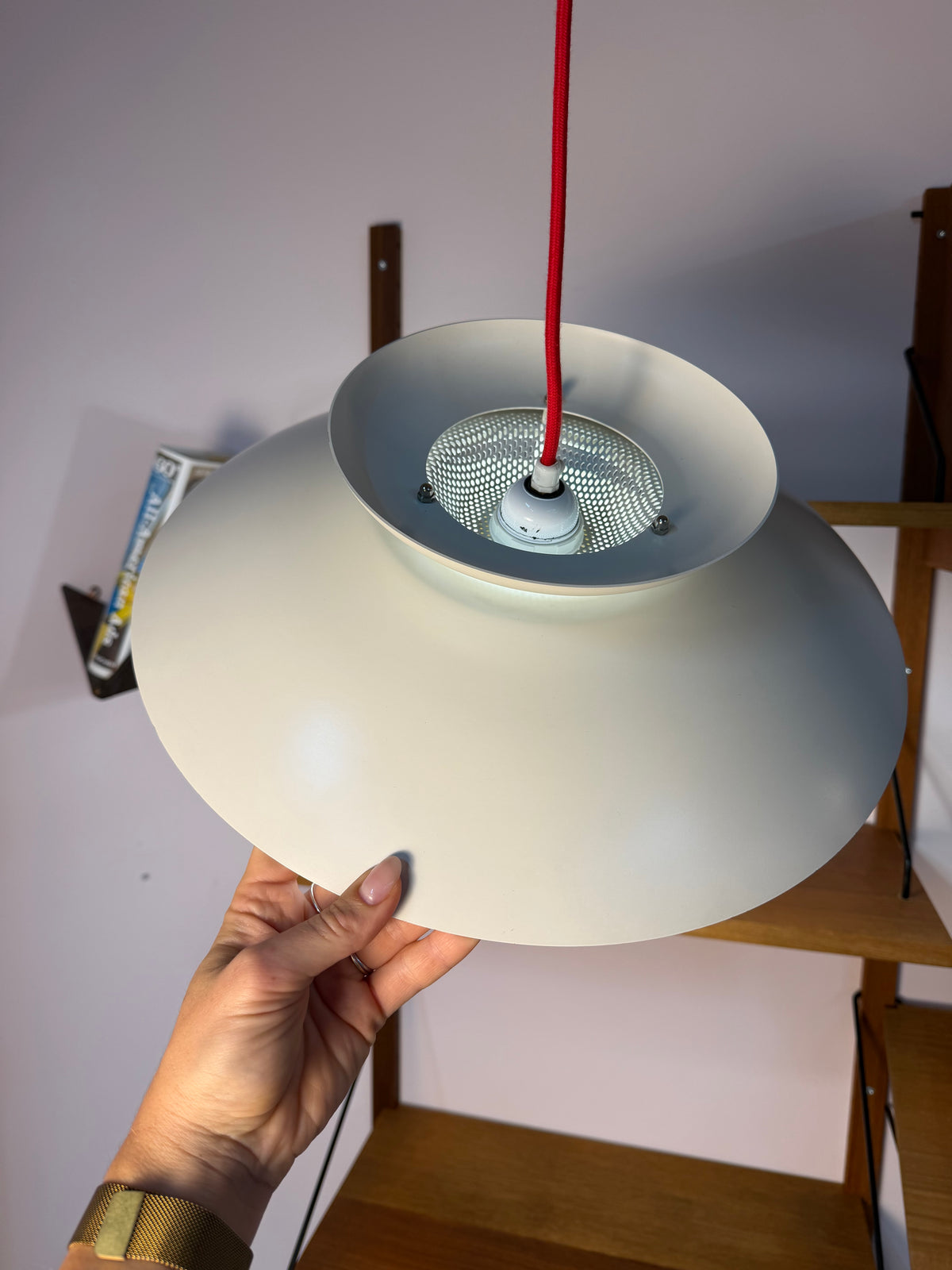 Lamellenlampe weiß aus Dänemark