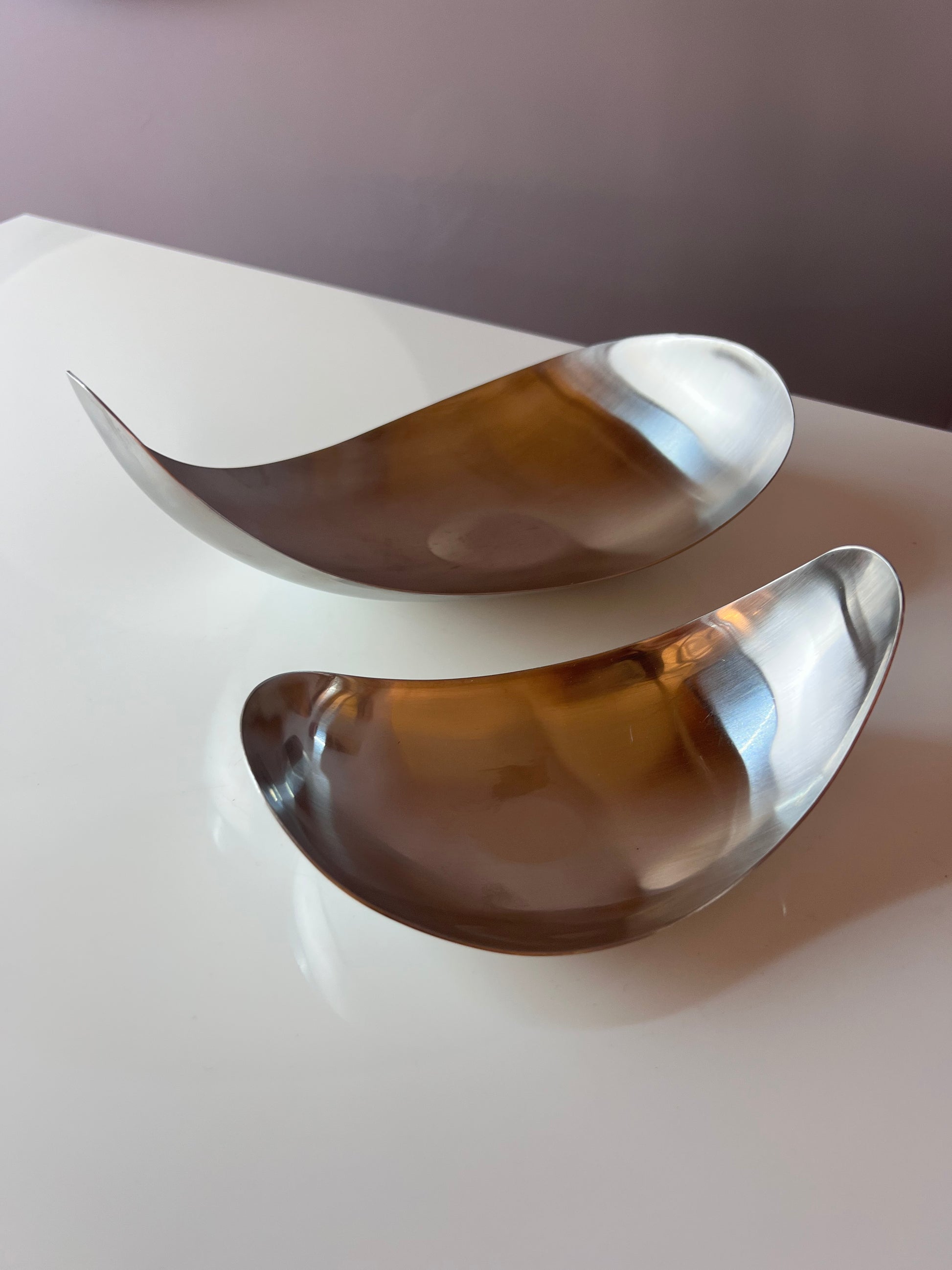 Set: Servierschalen Leaf von Helle Damkjær für Georg Jensen