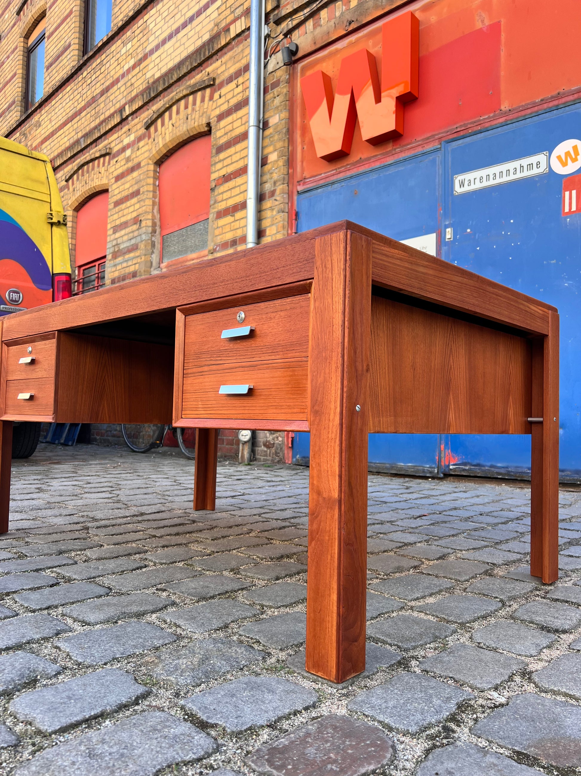 Doppel-Schreibtisch Teak von Erik Brouer für Brouer Møbelfabrik