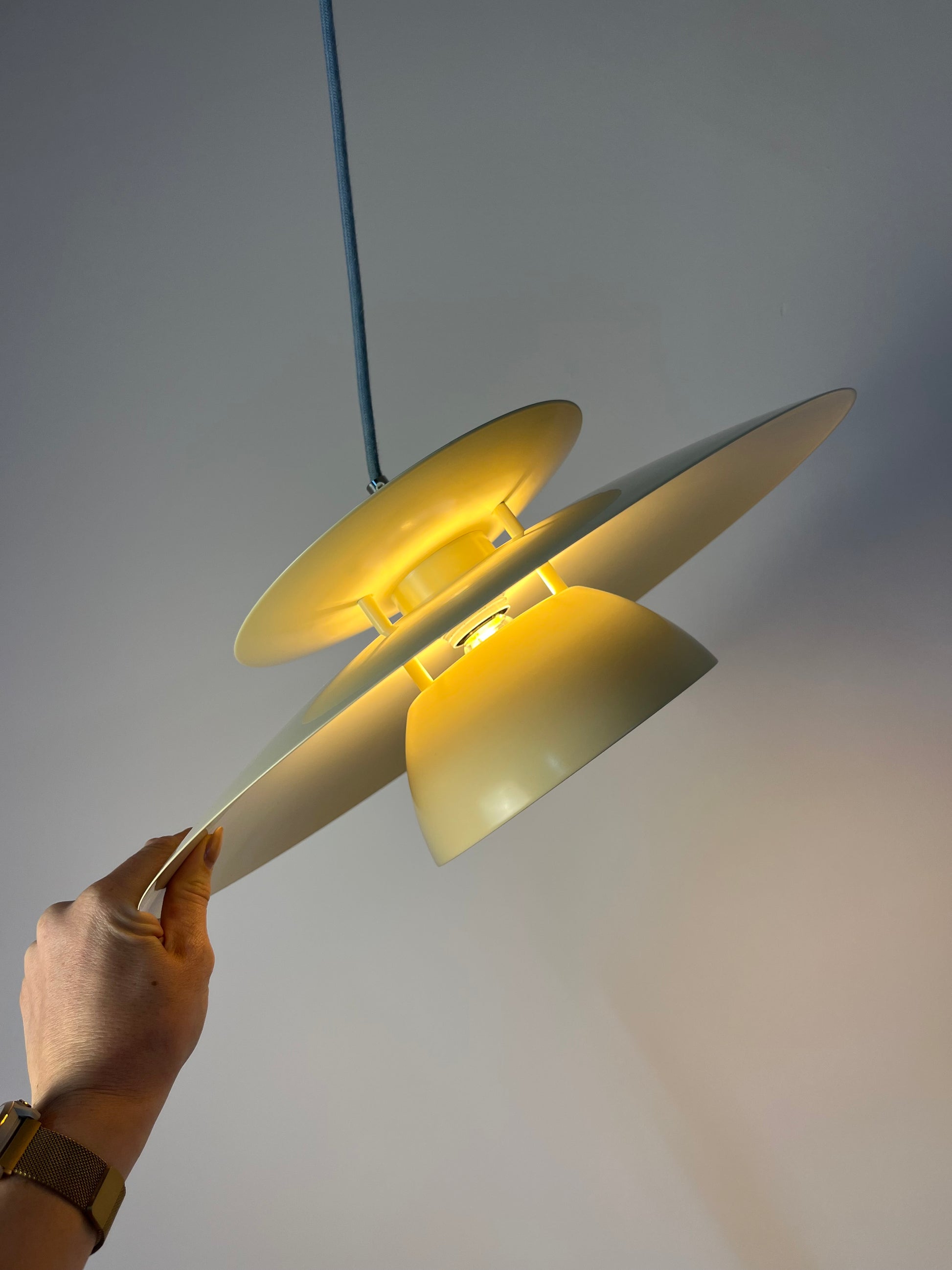 Lamellenlampe creme aus Dänemark