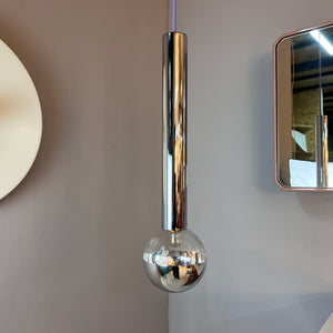 Hängelampe Big Globe Chrom 49 cm von Motoko Ishii für STAFF