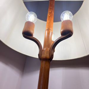 Stehlampe Teak Wildseide aus Dänemark