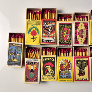 Set: Vintage Streichhölzer Sirius Etiketten aus aller Welt