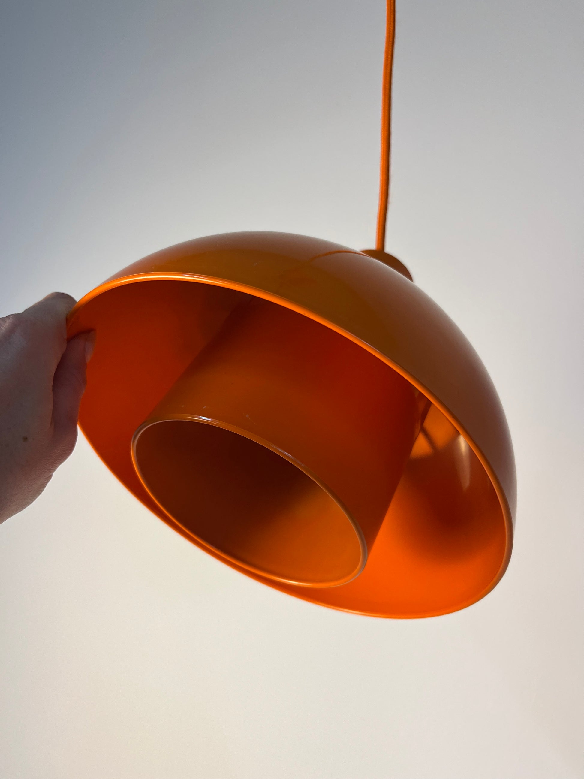 Hängelampen Minisol orange von K. Kewo für Nordisk Solar