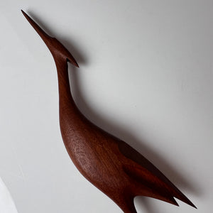 Kranich Figur Teak aus Dänemark